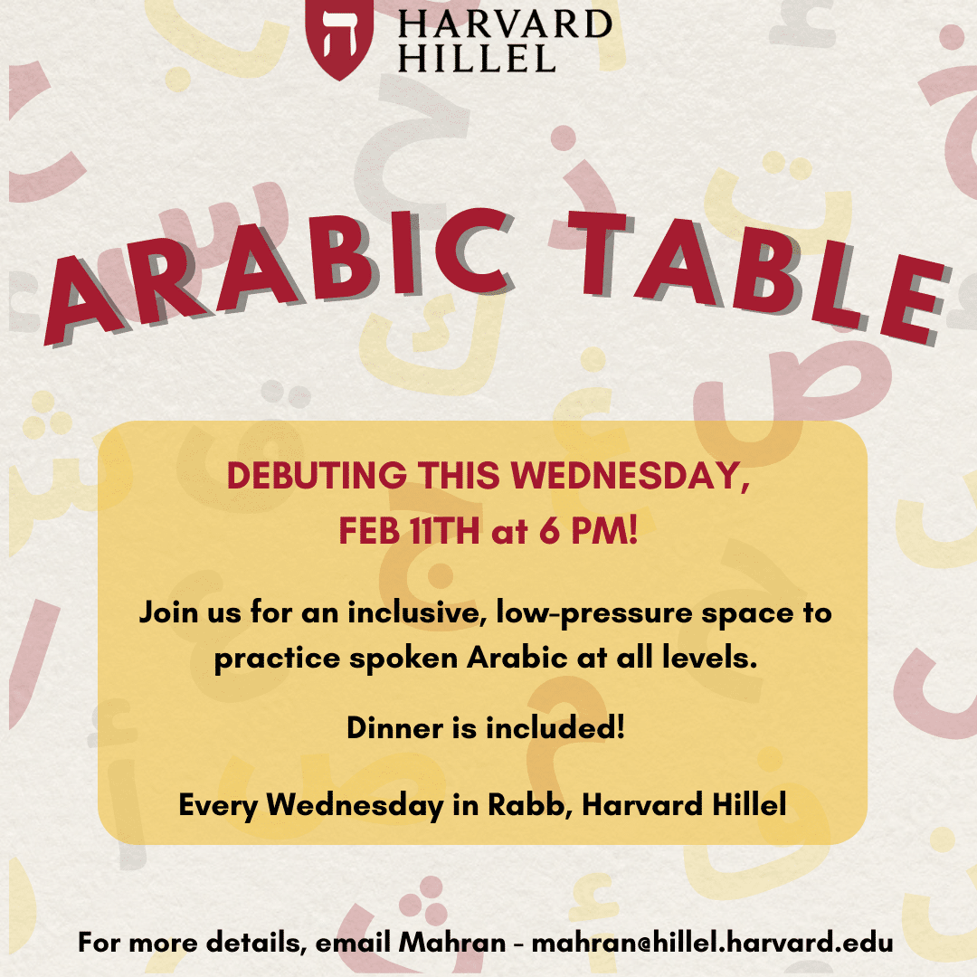 Shulchan Aravit, Arabic Table