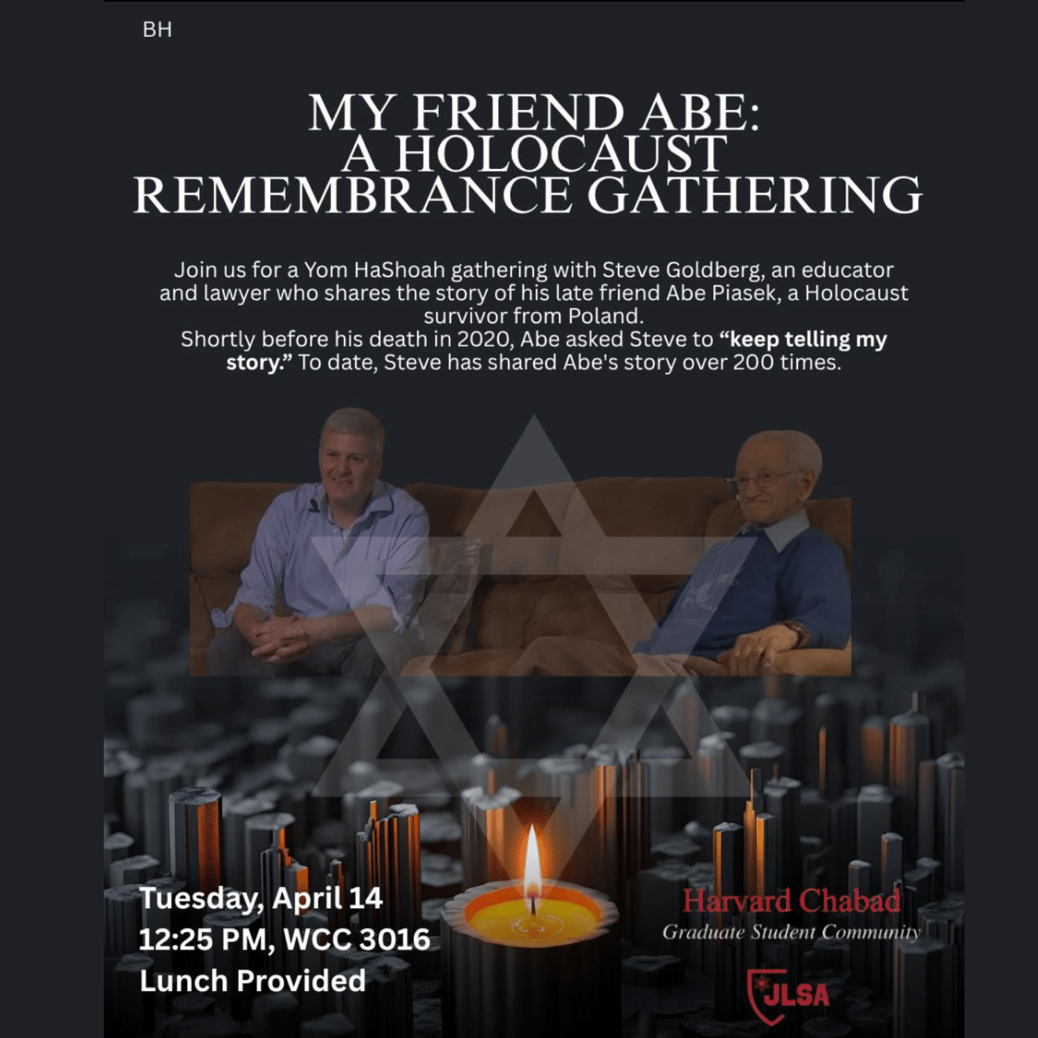 My Friend Abe: A Holocaust Remembrance Gathering