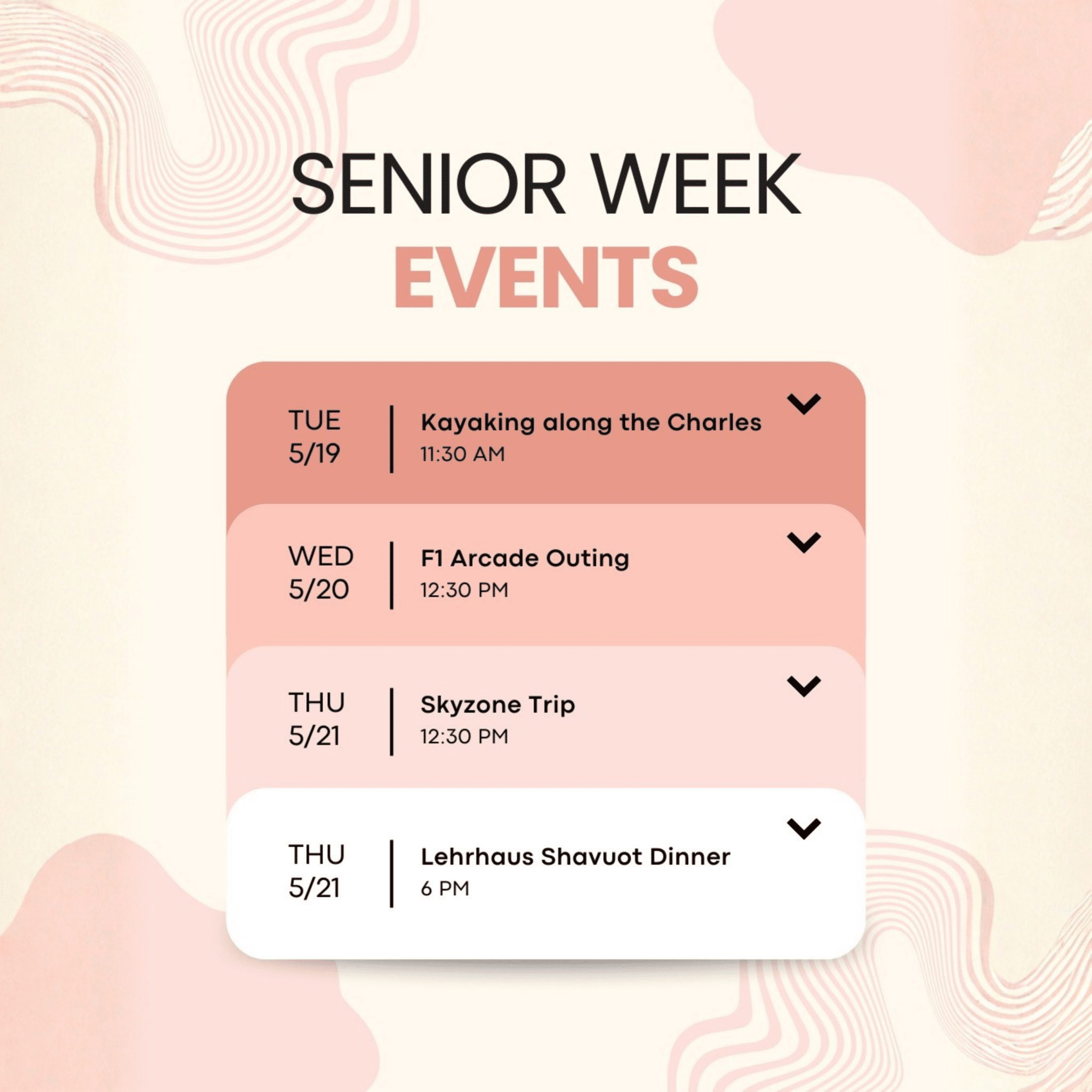Senior Week Events