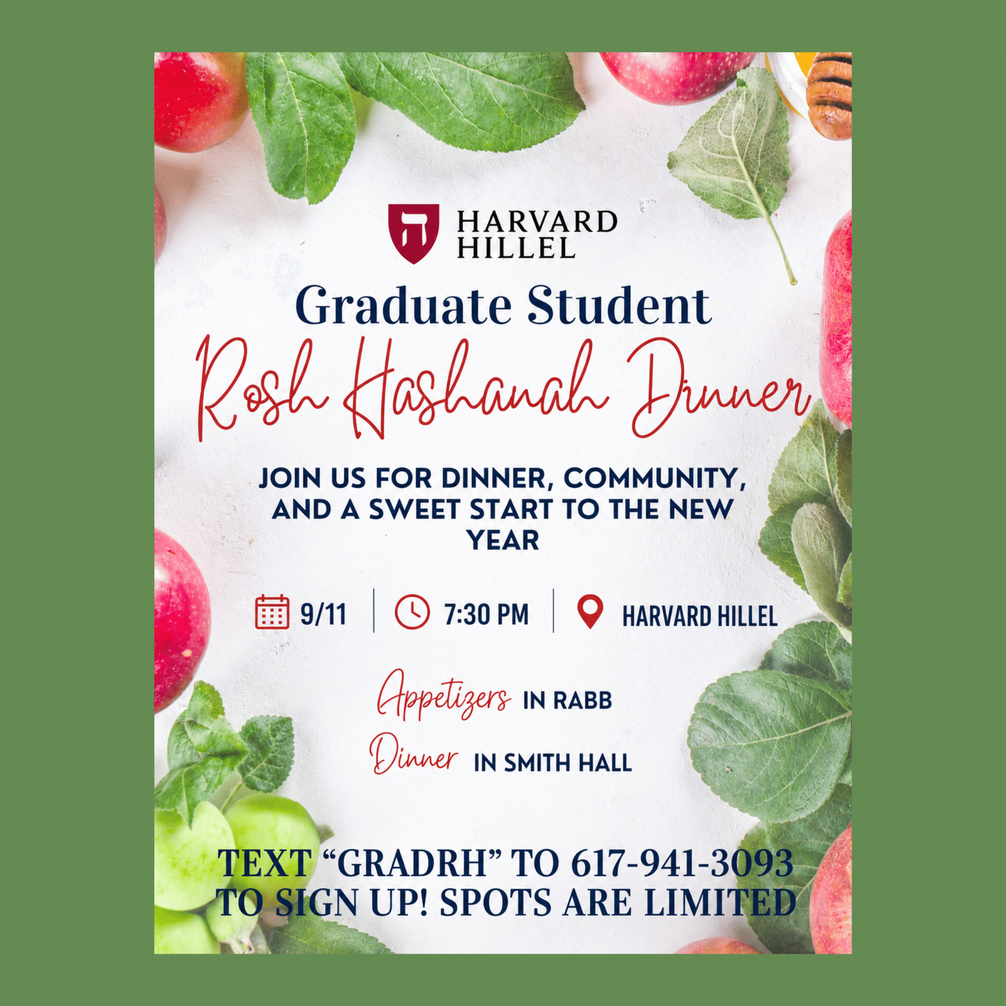 Graduate Student Rosh Hashanah Dinner